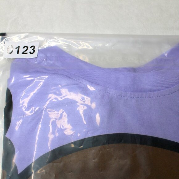 Cartoon Character T-Shirt Short Sleeve Purple - Picture 7 of 7